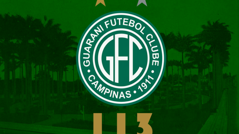 Parabéns, Guarani FC! Os primeiros 113 anos foram fantásticos!